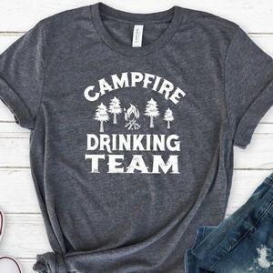 Campfire drinking team graphic tee - XL
